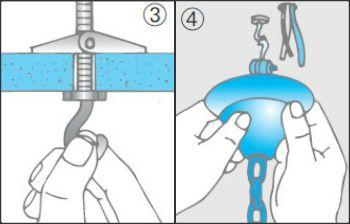 Agganciare lampadario al soffitto